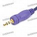 24K Gold-plated 3.5mm Male to Female Extension Cable - Purple (2.8m)