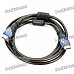 Gold Plated 1080P HDMI V1.4 Male to Male Cable - Translucent Black (1.8M)