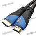 Gold Plated 1080P HDMI V1.4 Male to Male Cable - Translucent Black (1.8M)