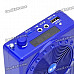 Daile Multi-Function Megaphone Voice Amplifier Music Speaker w/ FM/TF/Microphone - Blue (1.5" LED)