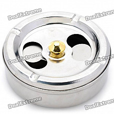 Stainless Steel Rotatable Cover Cigarette Ashtray