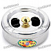 Stainless Steel Rotatable Cover Cigarette Ashtray