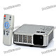 MOSKYE MSP-318 RGB LED DLP Pocket Projector w/ HDMI / VGA / USB / SD Card Slot - Black + Silver