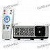MOSKYE MSP-318 RGB LED DLP Pocket Projector w/ HDMI / VGA / USB / SD Card Slot - Black + Silver