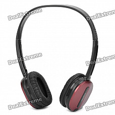 Rapoo 2.4GHz Wireless Headset Headphone with Microphone - Deep Red + Black