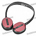 Rapoo 2.4GHz Wireless Headset Headphone with Microphone - Deep Red + Black