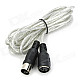 5-Pin Standard MIDI Male to Female Cable for Electronic Organ - Grey (3m)