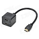 1080P One HDMI Male to Dual HDMI Female Adapter Splitter (25cm-Cable)
