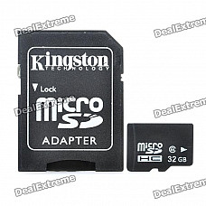 Micro SD/TF Card with SD Card Adapter (32GB/Class 6)