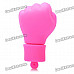 Mini Fist Style USB Flash Disk - Deep Pink (4GB)