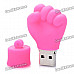 Mini Fist Style USB Flash Disk - Deep Pink (4GB)