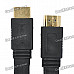 2160P HDMI V1.4 24K Gold Plated Male to Male Flat Connection Cable - Black (10M)