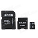Genuine Sandisk Micro SD/TF Card with SD Card Adapter (16GB)
