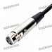 USB Male to XLR Female Microphone Cable - Black (280cm)