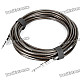 Instrument Guitar Bass Cable Cord - Transparent Grey (10m-Length)