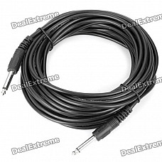 Instrument Guitar Bass Cable Cord - Black (10m-Length)