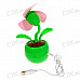 USB + Battery Powered Flip Flop-Style Flower Cooling Fan