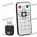 Mini DVB-T Digital TV USB 2.0 Dongle Stick w/ Remote Controller - Black