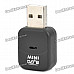 Mini DVB-T Digital TV USB 2.0 Dongle Stick w/ Remote Controller - Black