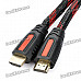 Version 1.3 HD HDMI Male to Male Connection Cable - Red + Black (10m)