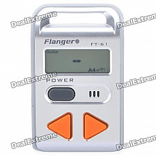 FLANGER FT-61 1.3" LCD Guitar Tuner - Silver (1 x CR2032)