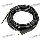 USB 2.0 Guitar Audio Cable - Black (500cm-Length)