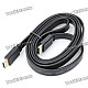 HDMI V1.4 HD 1080P Male to Male Flat Connection Cable - Black (1.5M-Length)