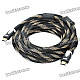 1080P 3D HDMI V1.4 Male to Male Connection Cable - Black + Yellow(10M-Cable Length)