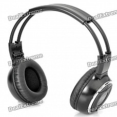 Folding IR Infrared Stereo Wireless Headphone - Black (2 x AAA)