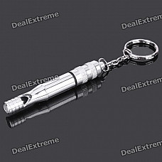 Detachable Metal Whistle Keychain (Random Color)