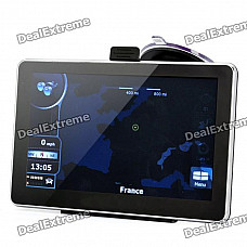 7" Resistive Touch Screen WinCE 6.0 MTK 3351 GPS Navigator w/ Bluetooth / 4GB Europe Map TF Card