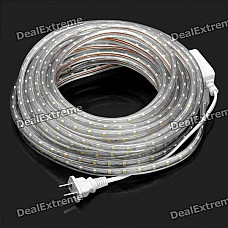 Waterproof 48W 600 x 3528SMD LED 3000~3500K Warm White Light Strip (AC 220V / 10m)