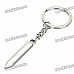 Creative Love Letter & Pen Style Couple Lovers Keychain - Silver (Pair)