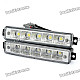 10W 350LM 6000-7500K White 5-LED Car Daytime Running Light (DC 12V / Pair)