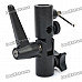 Multi-Function Flash Umbrella Holder / Mount / Bracket w/ 1/4" + 3/8" Screw Adapter - Black