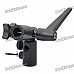 Multi-Function Flash Umbrella Holder / Mount / Bracket w/ 1/4" + 3/8" Screw Adapter - Black