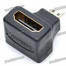 HDMI Female to Micro HDMI Right Angle Adapter