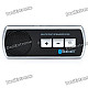 Portable Rechargeable Bluetooth V3.0+EDR Cell Phone Handsfree Speaker Car Kit - Black