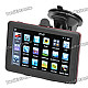 5" Resistive Screen WinCE 6.0 GPS Navigator w/ FM Transmitter / TF / 4GB / Brazil Map - Black + Red