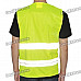 Construction Reflective Vest Safety Clothing W/ 9-LED Red Light - Yellow (Size XXL / 2 x CR2032)