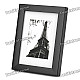 Stylish Wooden Dual Layer Photo Frame for 7" / 5" Photo - Black