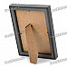 Stylish Wooden Dual Layer Photo Frame for 7" / 5" Photo - Black