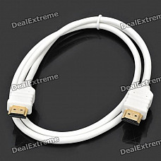 HDMI V1.4 Male to Male Connection Cable - White (1M Length)