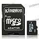 TF / Micro SD Memory Card w/ SD Adapter - 4GB