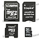Genuine Kingston TF / Micro SD Memory Card w/ SD / MS PRO Duo / Mini SD Adapter - 16GB (Class4)