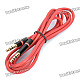 3.5mm Male to Male Audio Connection Cable - Red (110cm)