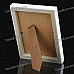 Stylish Wooden Dual Layer Photo Frame for 7" / 5" Photo - White