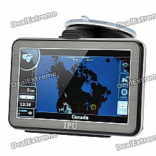 5" Resistive Touch Screen Win CE 5.0 GPS Navigator w/ Bluetooth / FM Transmitter / 4GB Canada Map TF