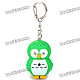 Cute Cartoon Owl Style Keychain w/ Light & Sound Effects - Random Color