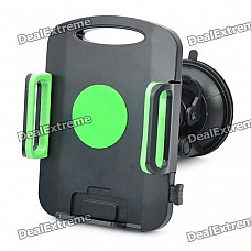 Universal Car Swivel Suction Cup Mount Holder - Black + Green